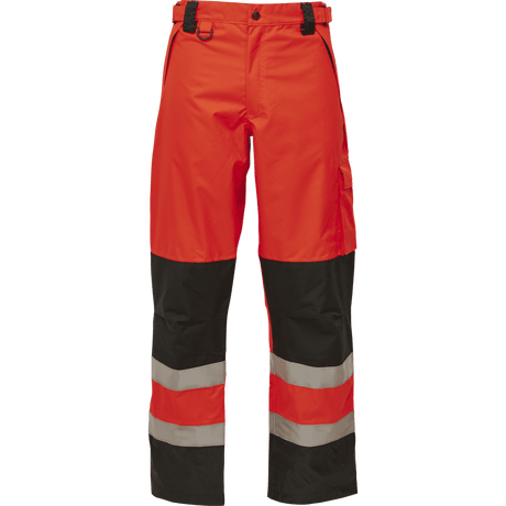 ELKA Visible Xtreme Waist Trousers 082400R #colour_hi-vis-red-black