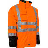 ELKA Visible Xtreme 2-in-1 Jacket 086100R #colour_hi-vis-orange-black