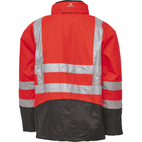 ELKA Visible Xtreme 2-in-1 Jacket 086100R #colour_hi-vis-red-black