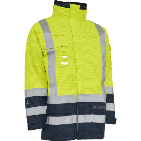 ELKA Securetech Multinorm Shell Jacket 086151R #colour_hi-vis-yell-navy