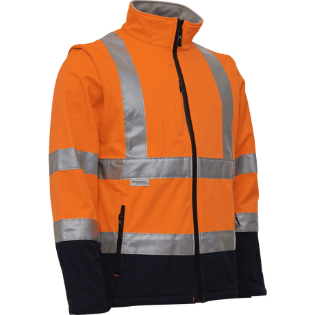 ELKA Visible Xtreme Softshell Jacket 086500R #colour_hi-vis-orange-navy