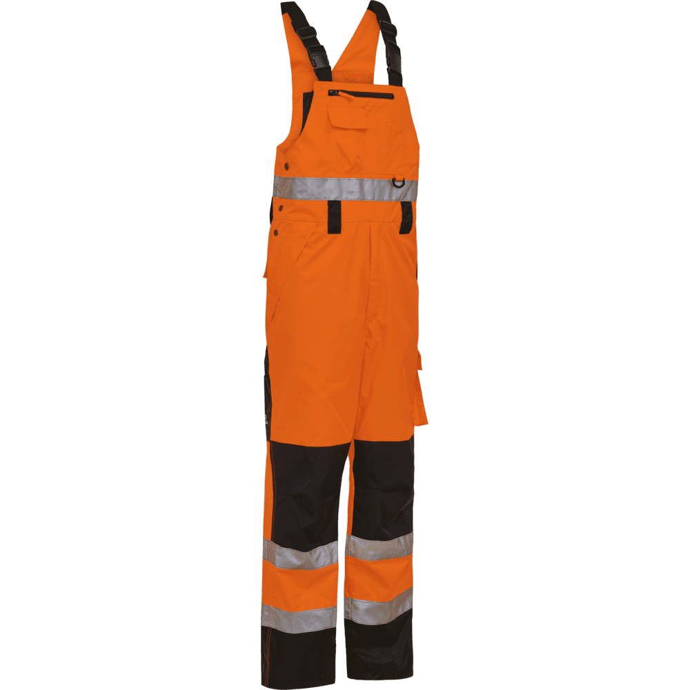 ELKA Visible Xtreme Bib & Brace 089900R #colour_hi-vis-orange-black