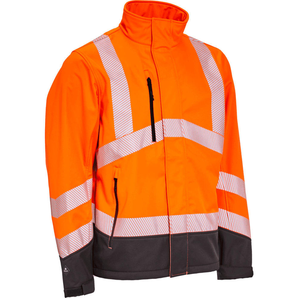 ELKA Visible Xtreme Softshell Jacket 116505R #colour_hi-vis-orange-black