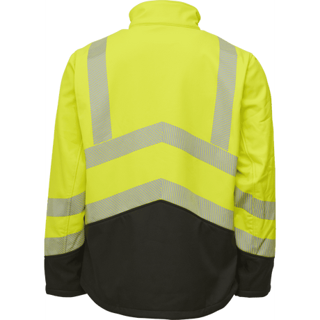 ELKA Visible Xtreme Softshell Jacket 116505R #colour_hi-vis-yell-black