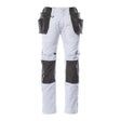 Mascot Unique Lightweight Trousers with Holster Pockets #colour_white-dark-anthracite