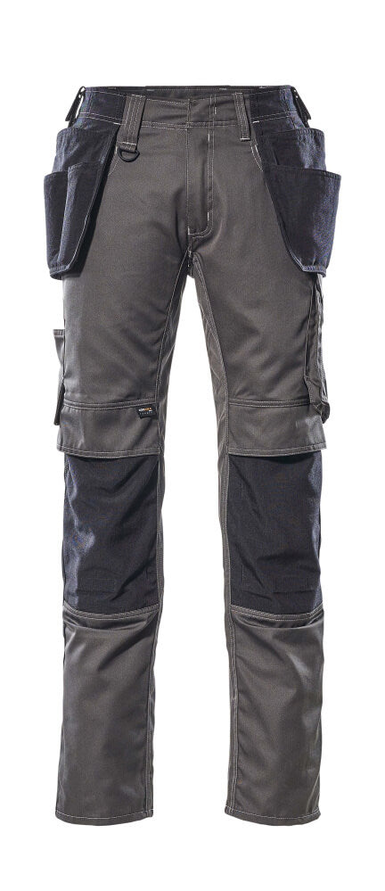 Mascot Unique Lightweight Trousers with Holster Pockets #colour_dark-anthracite-black