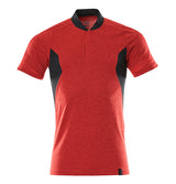 Mascot Accelerate Coolmax Pro Modern Fit Polo Shirt #colour_traffic-red-black