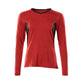 Mascot Accelerate Ladies COOLMAX Long-Sleeved T-shirt #colour_traffic-red-black