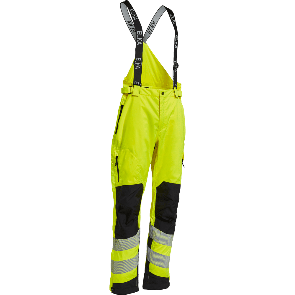 ELKA Visible Xtreme Stretch Combi Trousers 182401R #colour_hi-vis-yell-black