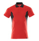 Mascot Accelerate Modern Fit Polo Shirt #colour_traffic-red-black