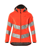 Mascot Safe Supreme Ladies Fit Softshell Jacket #colour_hi-vis-red