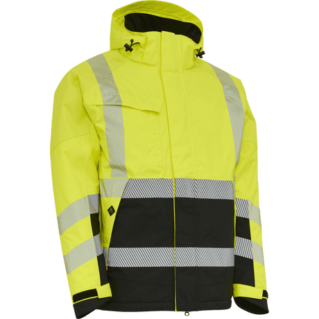 ELKA Visible Xtreme Stretch Winter Jacket 186100R #colour_hi-vis-yell-black