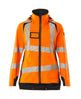 Mascot Accelerate Safe Ladies Lightweight Outer Shell Jacket #colour_hi-vis-orange-dark-navy