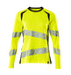 Mascot Accelerate Safe Ladies Fit Long-Sleeved T-shirt #colour_hi-vis-yellow-black