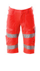 Mascot Accelerate Safe Ultimate Stretch Shorts #colour_hi-vis-red