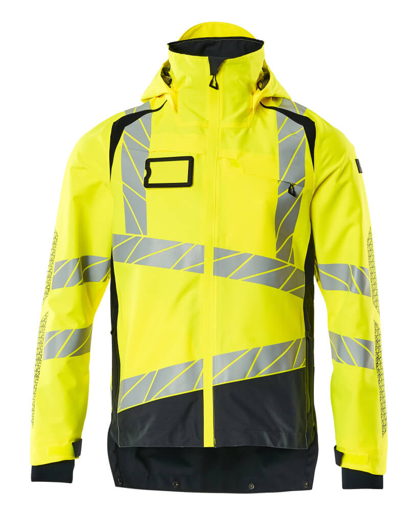 Mascot Accelerate Safe Lightweight Lined Outer Shell Jacket #colour_hi-vis-yellow-black