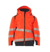 Mascot Accelerate Safe Lightweight Outer Shell Jacket #colour_hi-vis-red-dark-navy