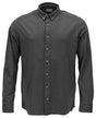 Mascot Frontline Modern Fit Stretch Shirt #colour_dark-anthracite-light-grey-glecked