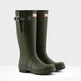 Hunter Original Men's Tall Side Adjustable Dark Olive Wellington Boots#colour_dark-olive