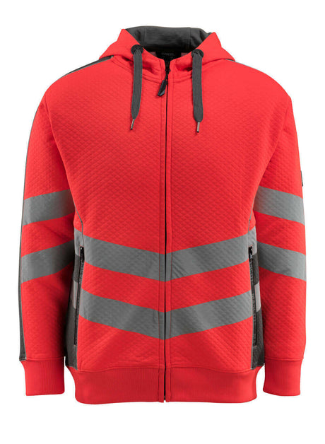 Mascot Safe Supreme Corby Hoodie #colour_hi-vis-red-dark-anthracite