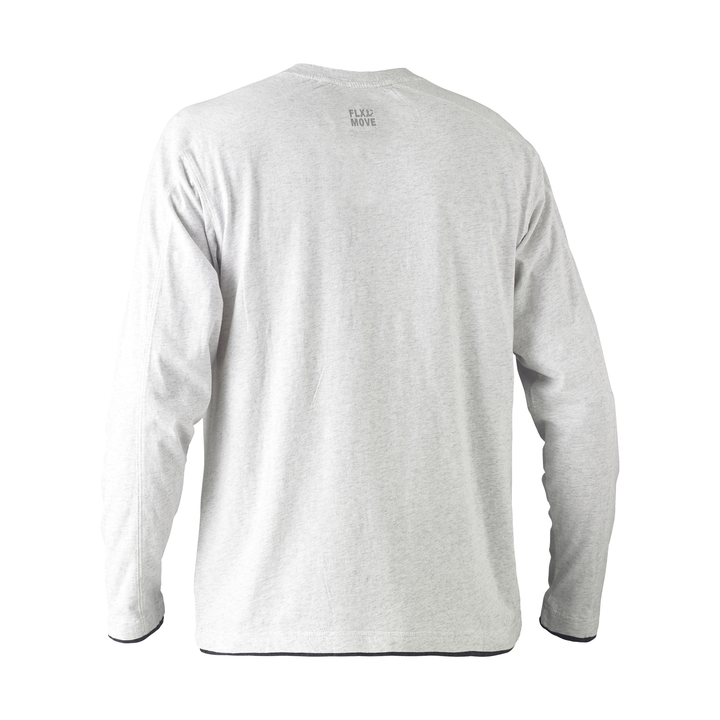 Bisley Flex & Move Long Sleeve Cotton Henley T-Shirt