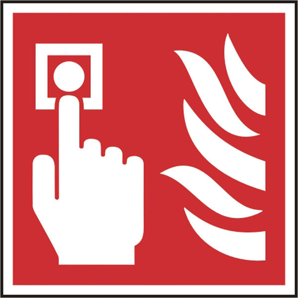 Bsafe Fire Alarm Call Point Symbol Sign Red