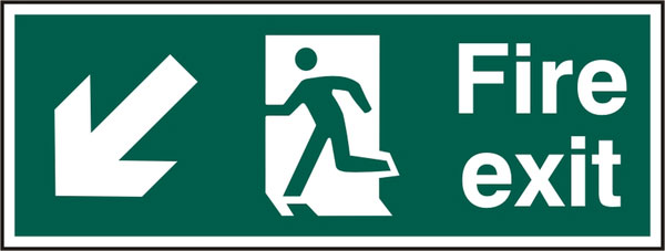 Bsafe Fire Exit Sign Green