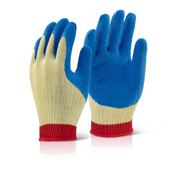 Beeswift Reinforced Latex Gloves Blue