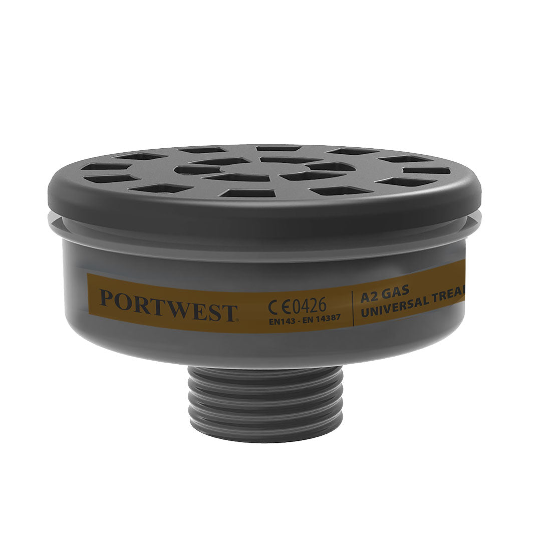 Portwest A2 Gas Filter Uni Thread (Pack of 6)