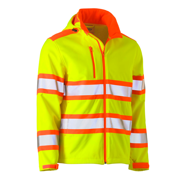 Bisley Taped Double Hi-Vis Softshell Jacket