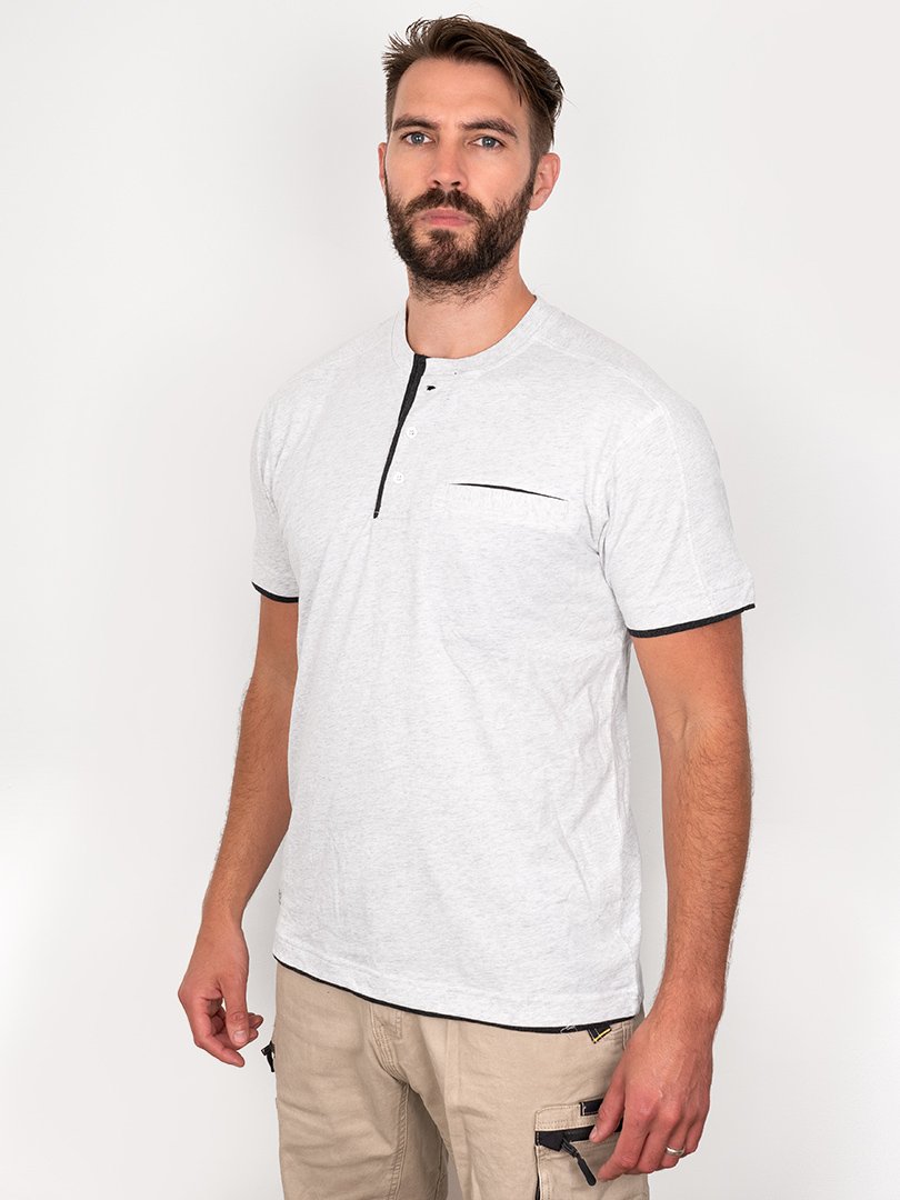 Bisley Flex & Move Cotton Henley T-Shirt