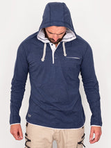 Bisley Flex & Move Cotton Hooded Long Sleeve T-Shirt