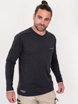 Bisley Flex & Move Long Sleeve Cotton V Neck T-Shirt