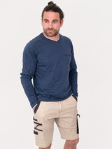 Bisley Flex & Move Long Sleeve Cotton V Neck T-Shirt