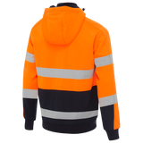 Bisley Taped Hi-Vis Zip Fleece Hoodie with Sherpa Lining