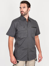 Bisley Shirt Flex & Move Short Sleeve Utility Work Shirt