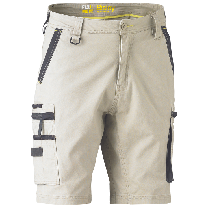 Bisley Flex & Move Stretch Utility Zip Cargo Short