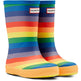 Hunter Original Kid's First Classic Rainbow Print Wellington Boots